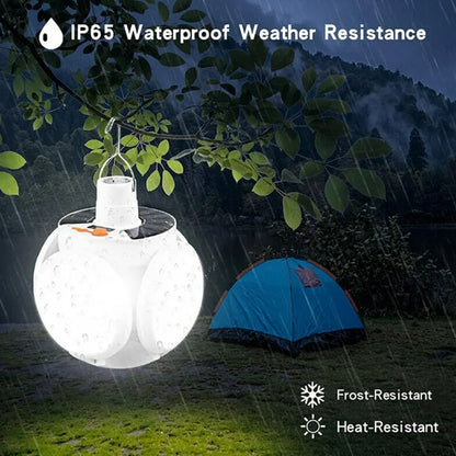 Foldable Solar Camping Light – Waterproof & Rechargeable
