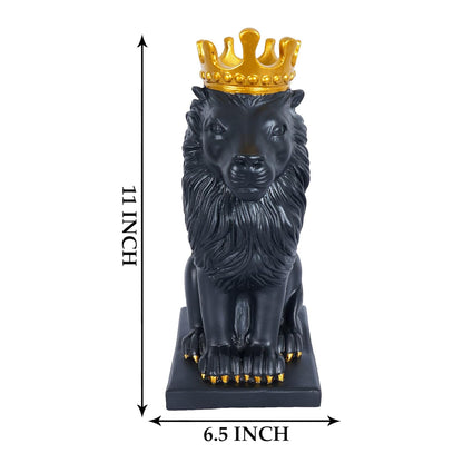 Resin Black Jaguar Showpiece for Home Decor/Black Panther Statue for Living Room Decor, Cheetah Showpiece Office Decor Item, Pack of 1 (Black)