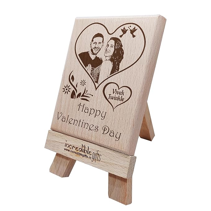 Wooden Personalized Valentine's Plaque Love Gifts For Couples