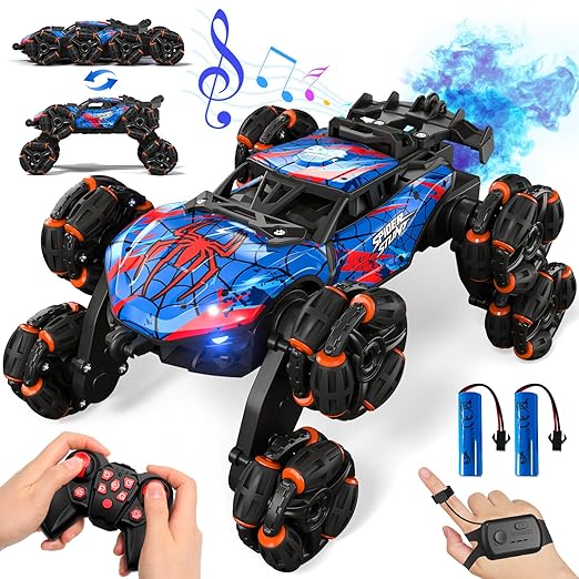 Big Size High Quality 8 Wheel Stunt Car with Watch Remote and Smock/ Rechargeable