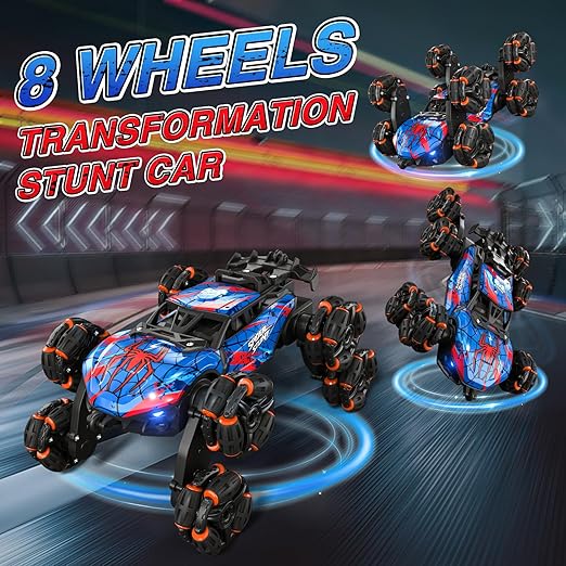 Big Size High Quality 8 Wheel Stunt Car with Watch Remote and Smock/ Rechargeable