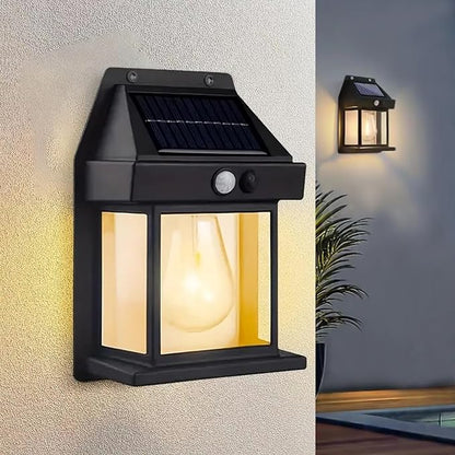 Solar Wall Bulb/Light Outdoor Motion Sensor Pack Of 1