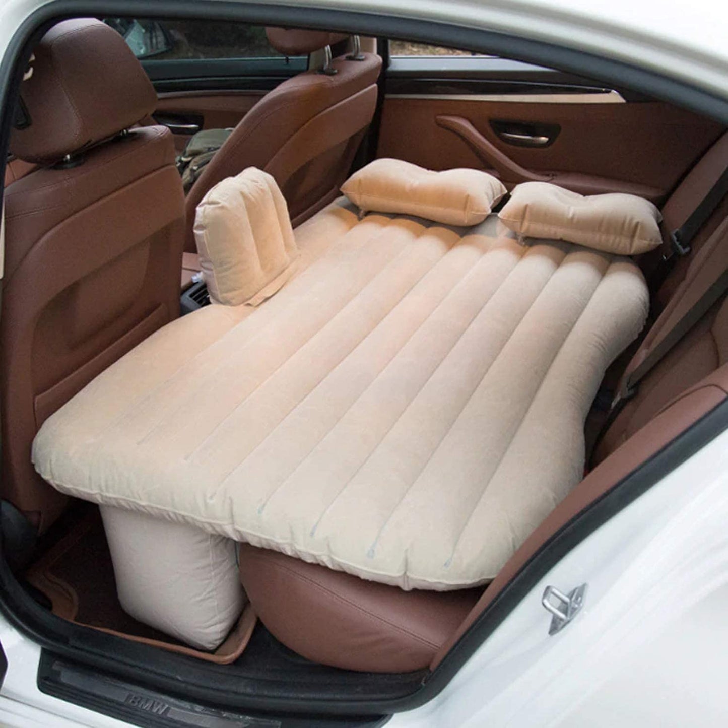 Car Inflatable Bed Set – With 2 Pillows & Air Pump for Travel (1 Set)