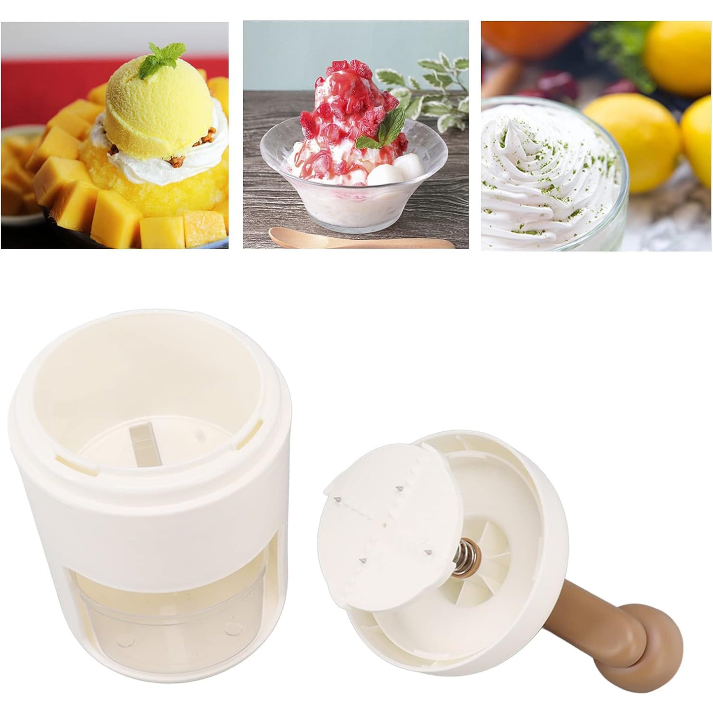 Portable Ice Crusher – Manual Gola Maker & Shaved Ice Machine (1 Pc)