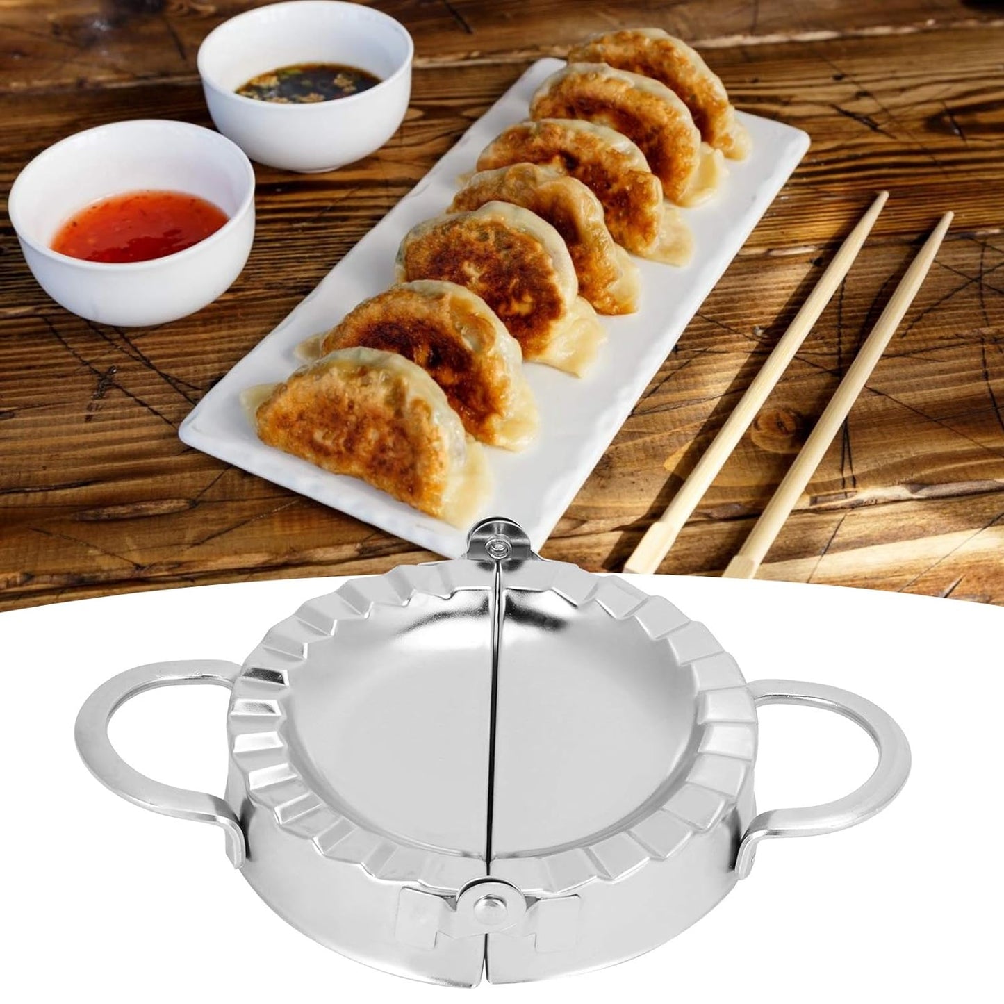 Stainless Steel Dumpling Mold – Durable & Rust-Free (1 Pc)
