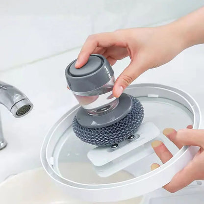 Soap Dispensing Palm Brush for Dishes