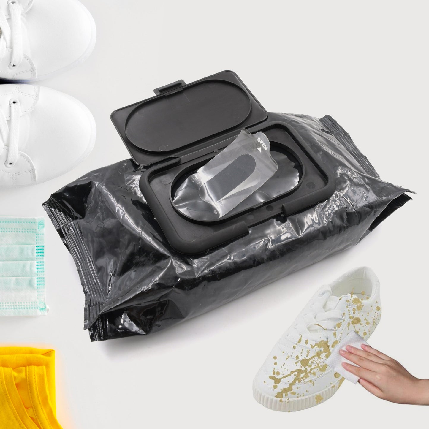 Shoe Cleaning Wet Wipes – Quick & Disposable for Sneakers (1 Pc)