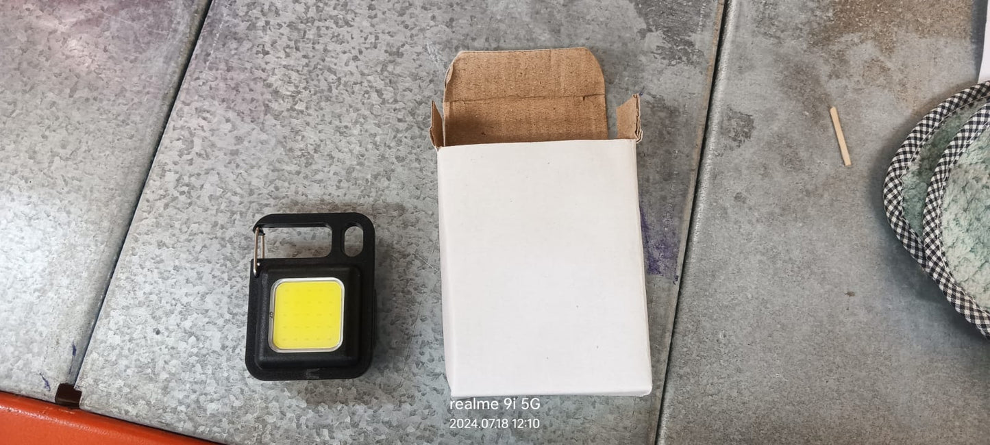 LED Keychain Flashlight – Battery Operated with Stand & Bottle Opener (1 Pc)