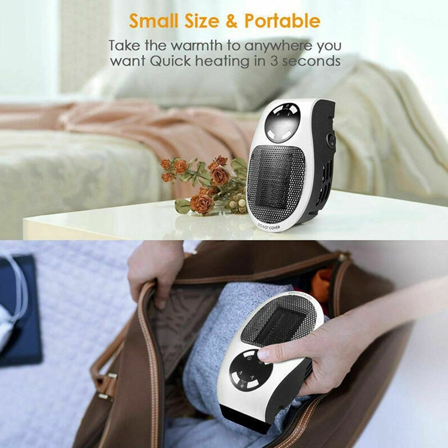Portable Mini Electric Heater – Fast Heat for Home & Office