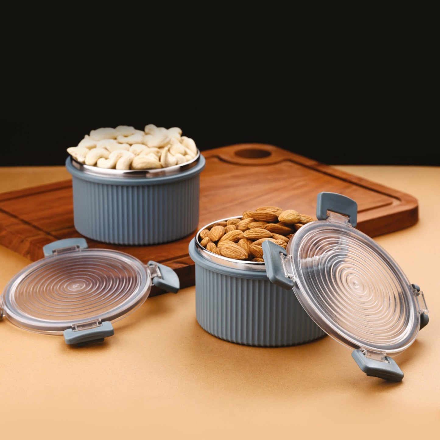 Rustic Jar Set  2 Pcs 450ml Each Approx