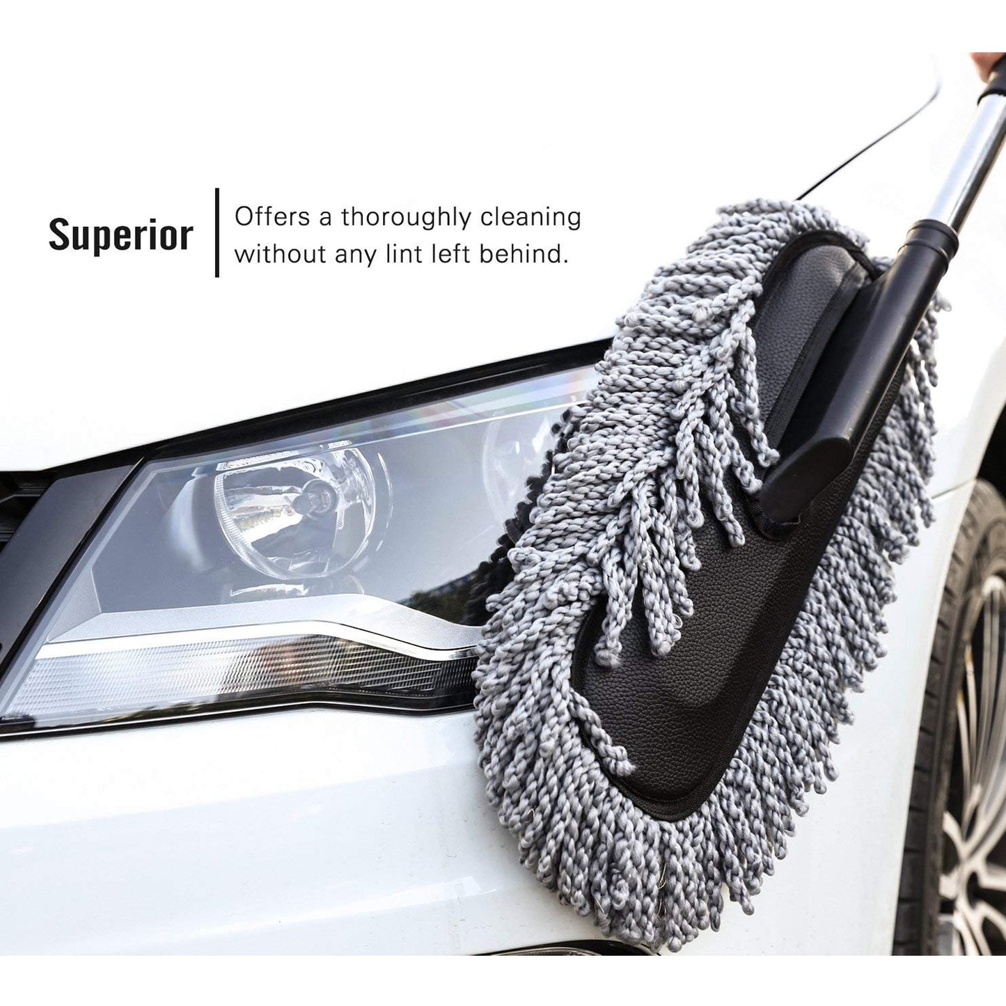 Car Duster with Long Handle – Retractable Microfiber Cleaning Brush (1 Pc)