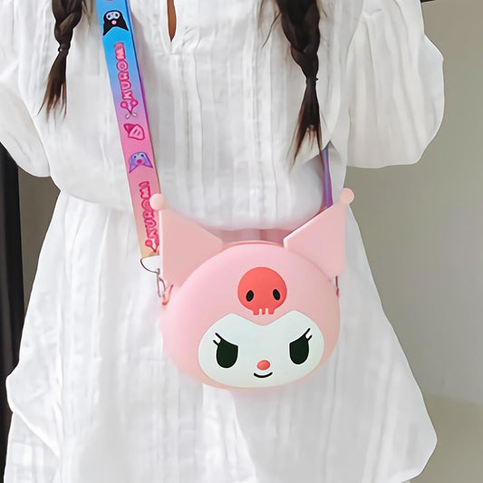 Cute Cartoon Mini Backpack – Silicone Shoulder Bag for Girls (1 Pc, Mix Color)