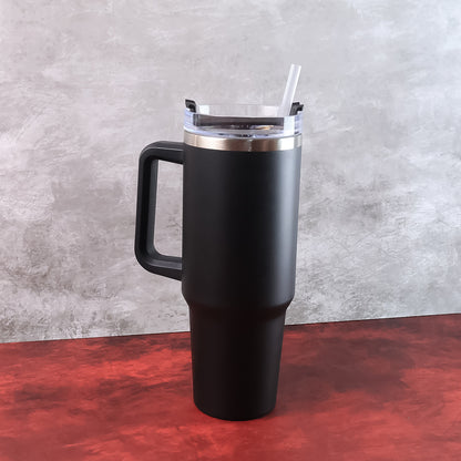 Premium 1200 Ml Stainless Steel Vacuum Insulated Travel Mug With Straw And Handle (1200ml  1 Pc)