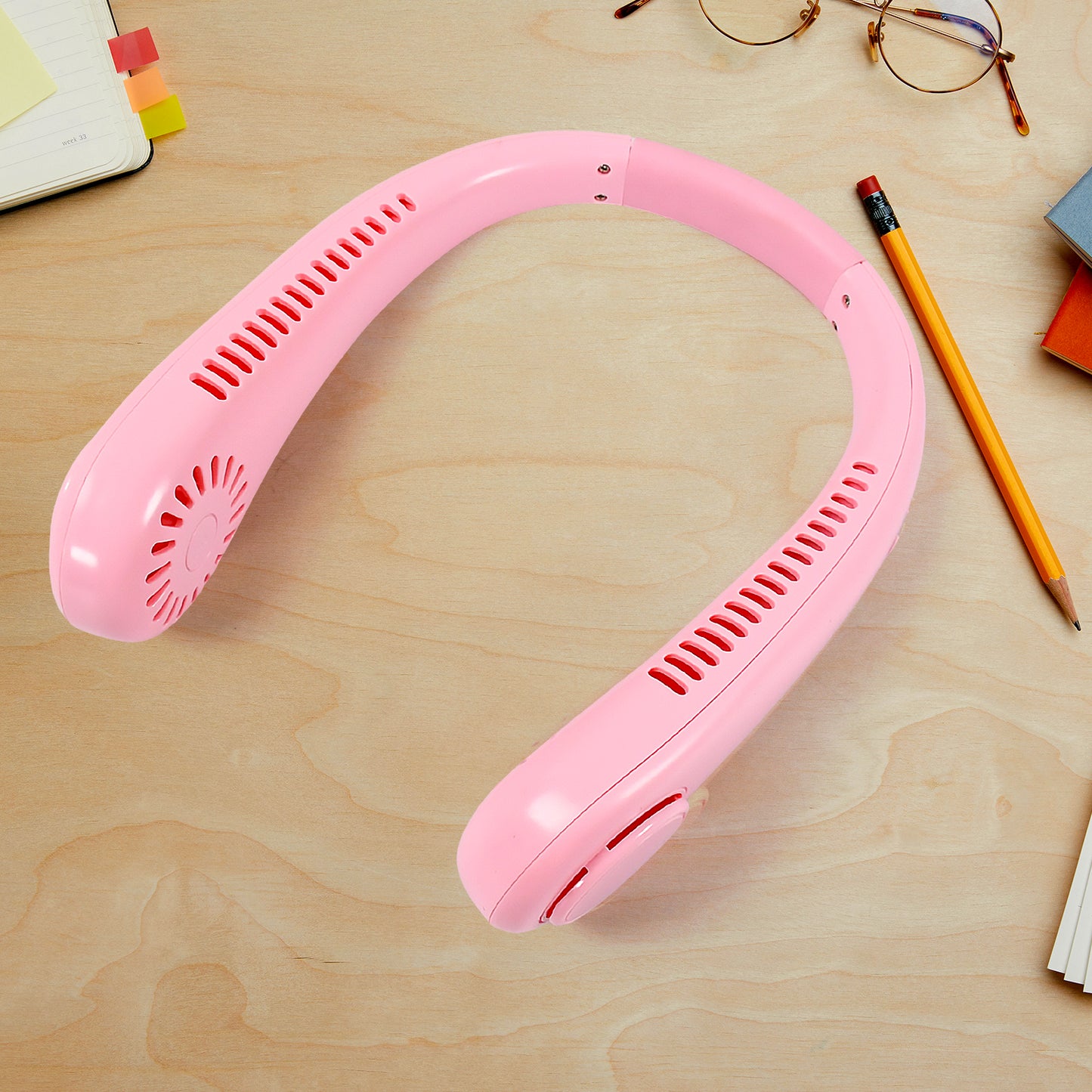 Portable Neck Fan – USB Rechargeable, Bladeless & Hands-Free (1 Pc)