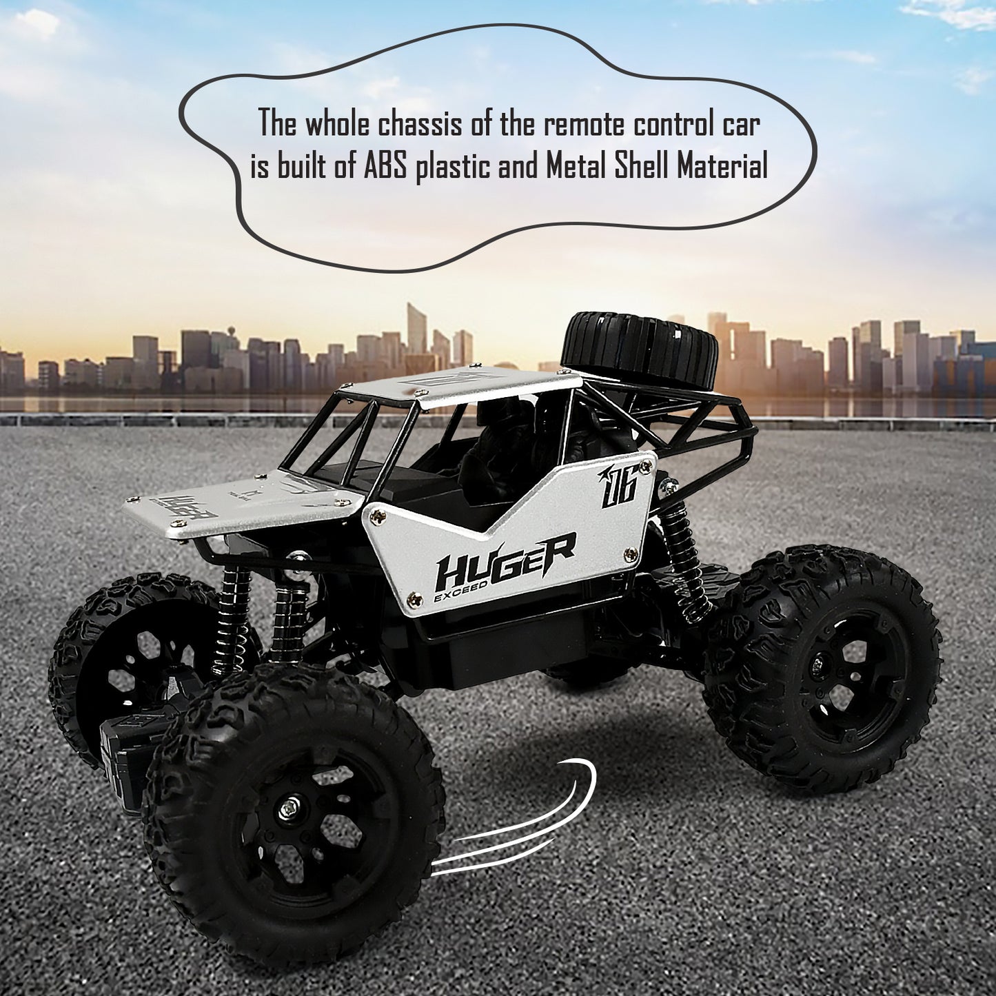 Rock Crawler RC Truck – All-Terrain Rechargeable Stunt Car (1 Pc)