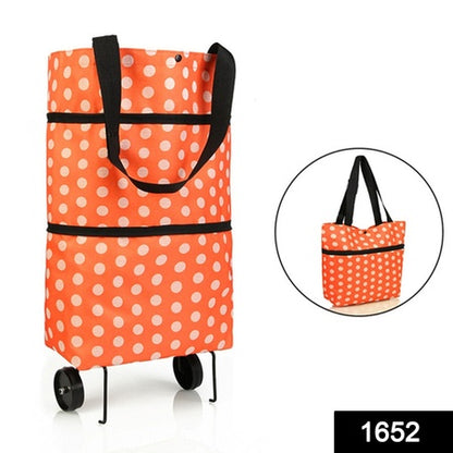 Folding Cart Bags Trolley Shopping Bag For Travel Luggage