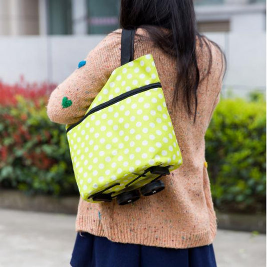 Folding Cart Bags Trolley Shopping Bag For Travel Luggage
