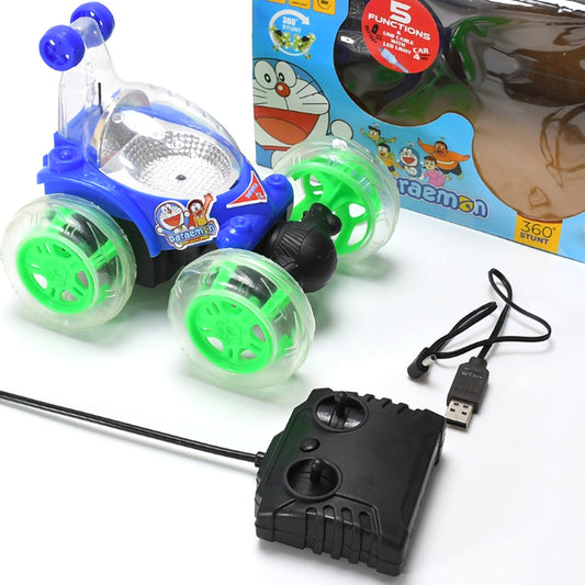 Rechargeable 360° Stunt RC Car – With 3D Lights & Music for Kids (1 Pc)
