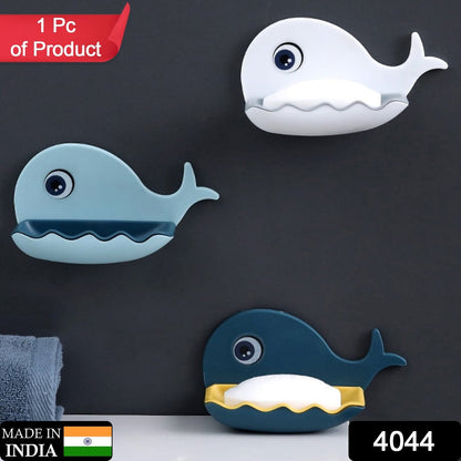 Fish Shape Soap Holder – Double Layer, Adhesive & Wall Mounted (1 Pc)