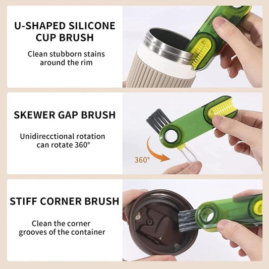 3in1 Multifunctional Bottle Cleaning Brush (1 Pc)