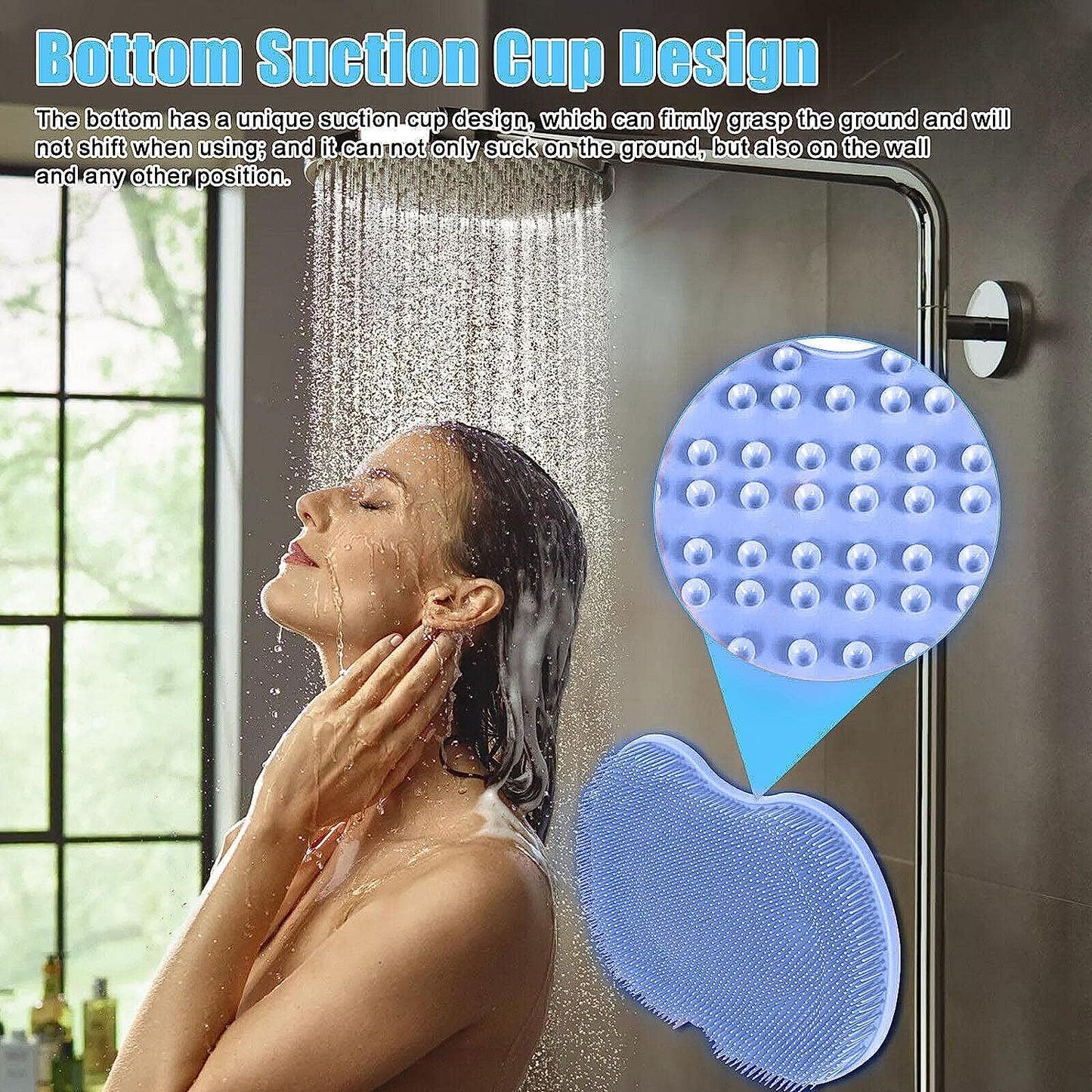Silicone Bath Massage Cushion With Suction Cup