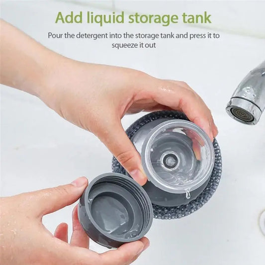 Soap Dispensing Palm Brush for Dishes