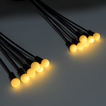 Solar Garden Lights Solar  (2 PCS Set 12 LED) (Warm Light)