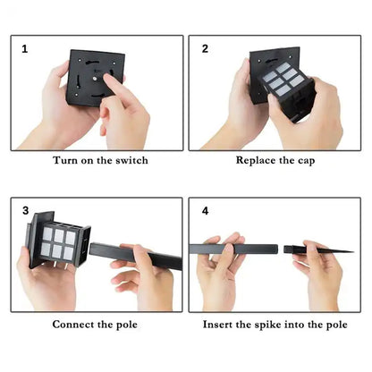 Solar Pathway Lights Outdoor Waterproof LED Set (6 Pc)