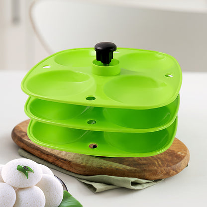3-Layer Idli Stand – For Steaming & Serving Idlis (1 Pc)