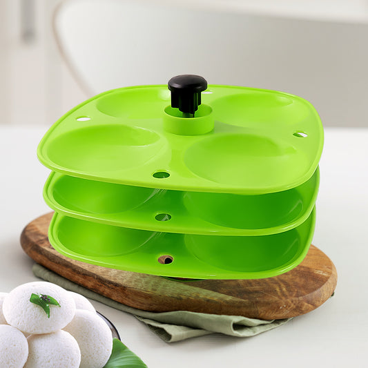 3-Layer Idli Stand – For Steaming & Serving Idlis (1 Pc)