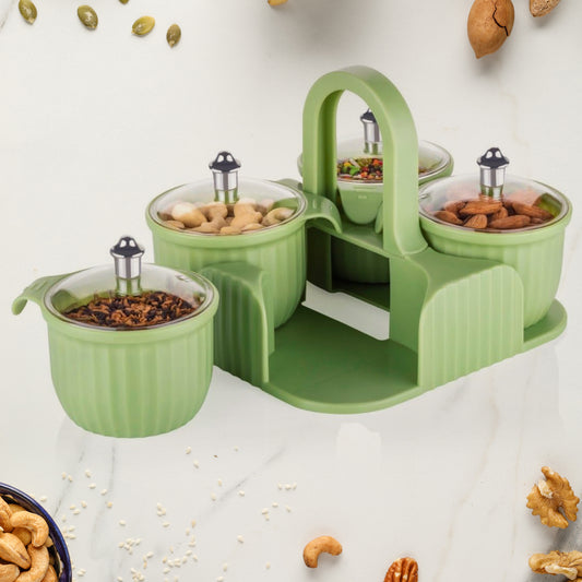 Multipurpose Dry Fruit Jar Set – Airtight Storage for Snacks & Sweets (4 Pc Set)