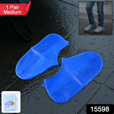 Reusable Silicone Shoe Cover – Non-Slip, Waterproof & Foldable (1 Pair)