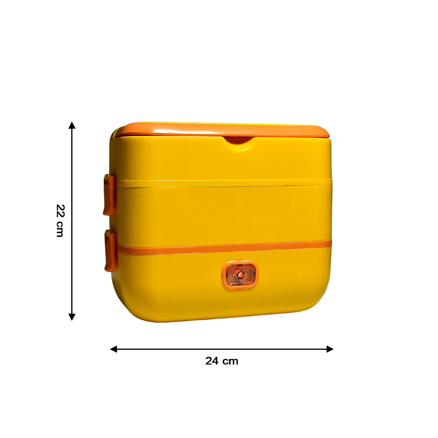 2-Layer Electric Lunch Box – Portable with 4 Stainless Steel Containers (1 Pc)