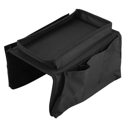 Sofa Arm Rest Hanging Storage Bag Storage Bag For Sofa Ideal For Sorting Magazines Ipad Books (Black)