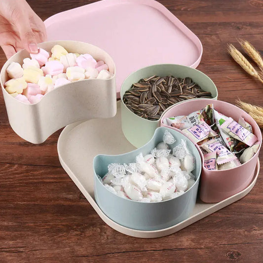 Living Room Candy & Fruit Organizer – 4 Sections