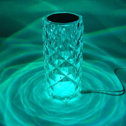 Crystal Led Touch Table Lamp With Remote Control