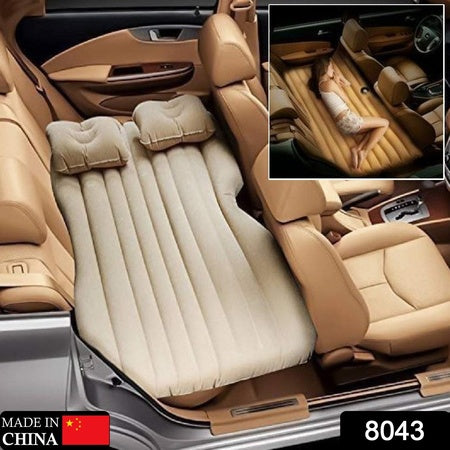 Car Inflatable Bed Set – With 2 Pillows & Air Pump for Travel (1 Set)