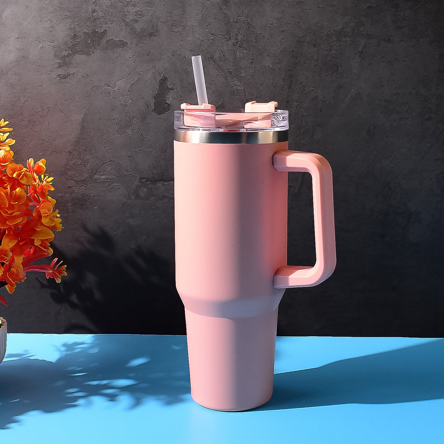 Peach Extra Large Insulated Travel Mug (1200ml - 1 Pc)