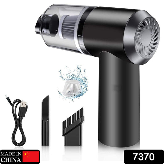 2-in-1 Car Vacuum Cleaner – High Power, USB Rechargeable & Portable (1 Pc)