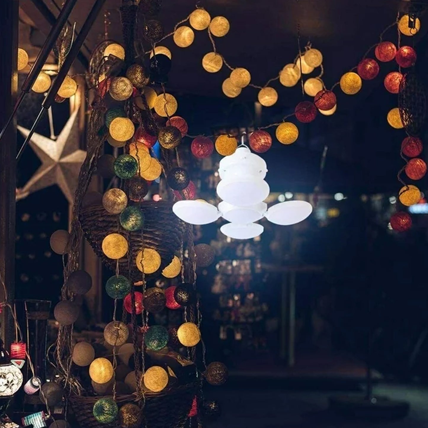 Foldable Solar Camping Light – Waterproof & Rechargeable