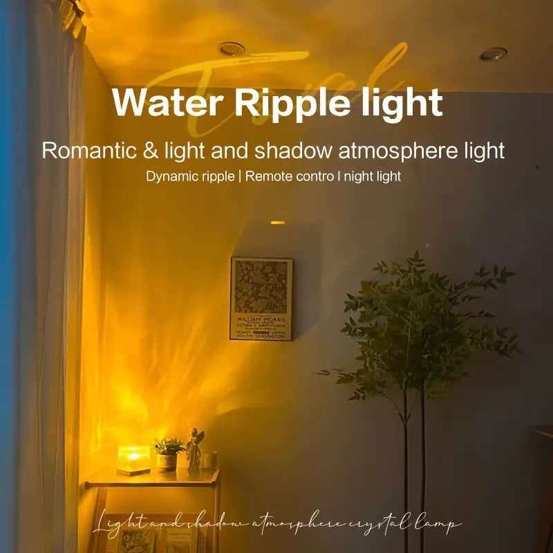 Dynamic Water Ripple Night Light