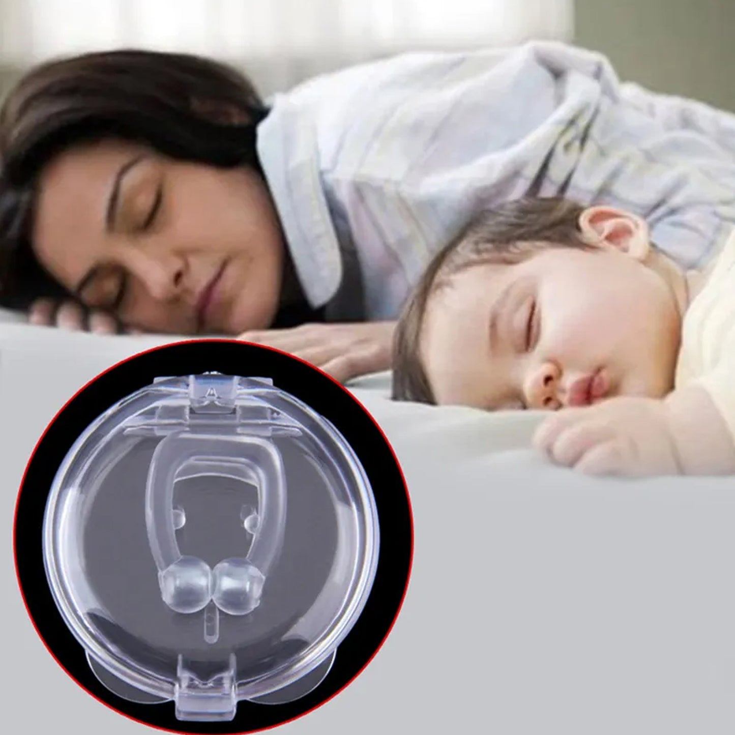 Anti Snore Nose Clip – Magnetic Silicone Snore Stopper (1 Pc)