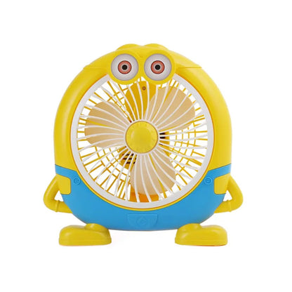 Plastic Cute Mini  Cartoon Electric Usb Fan Desk Fan For Children (Battery Not Include)