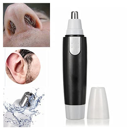 Ear and Nose Hair Trimmer – Battery Operated, Heavy-Duty Steel (1 Pc)