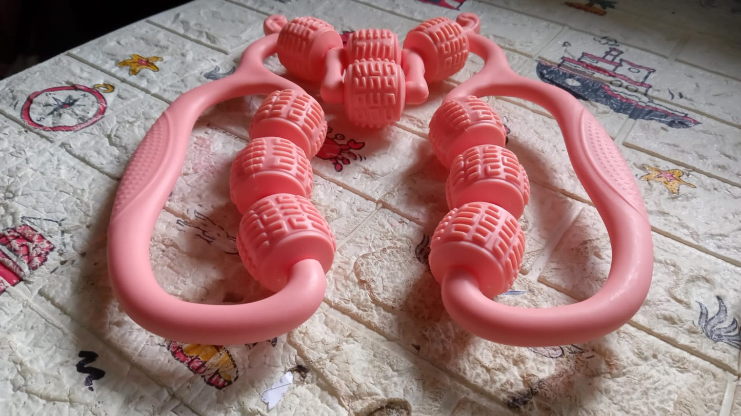 Muscle Massage Roller – 10-Wheel Fitness Relaxer for Legs & Body (1 Pc)