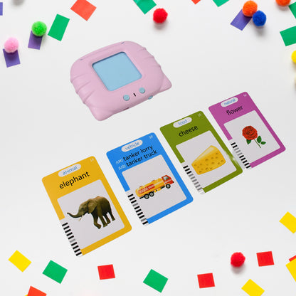 Kids Learning Flash Card Machine – 224 English Words Educational Toy (1 Set)