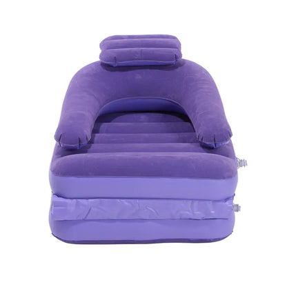 2 In 1 Air Mattress Lounger Portable Inflatable Mattress Air Sofa With Air Hand Pump