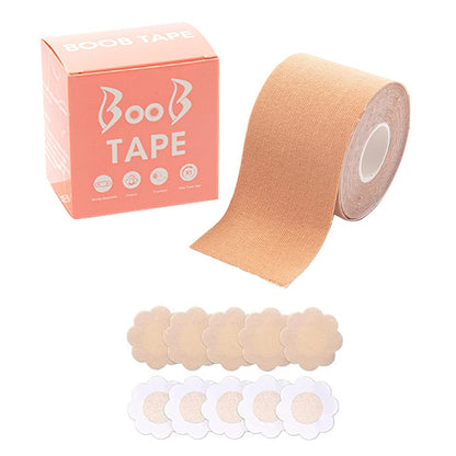 Boob Tape with Nipple Covers – Breast Lift & Push-Up Tape (1 Pc, 5 Meters)