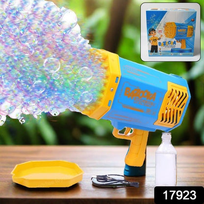 Rechargeable Bubble Gun – Powerful Bubble Blower (69 Holes)