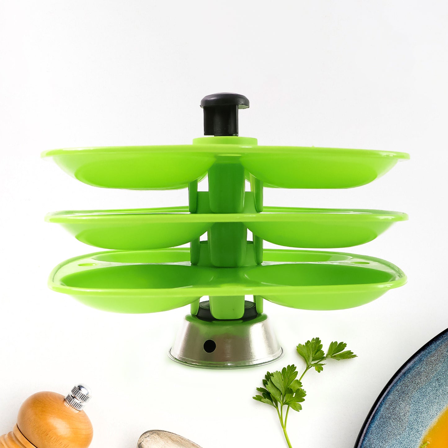 3-Layer Idli Stand – For Steaming & Serving Idlis (1 Pc)